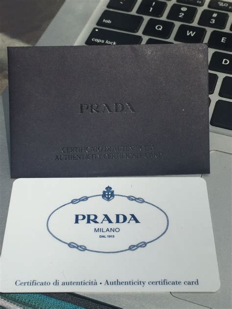 real and fake prada logo|Prada authenticity card.